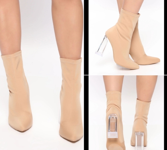 Fashion Nova Add My Two Cents Booties Sz 6.5M - Picture 2 of 8